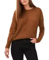 Vince Camuto Women's Cozy Long Sleeve Extend Shoulder Sweater In Brown