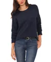 Vince Camuto Women's Cozy Long Sleeve Extend Shoulder Sweater In Blue
