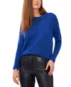Vince Camuto Women's Cozy Long Sleeve Extend Shoulder Sweater In Blue