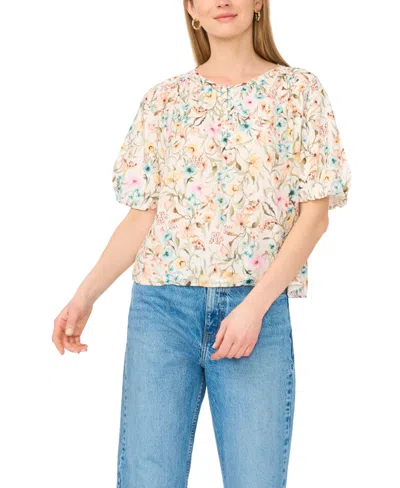 Vince Camuto Printed Blouse In Multi
