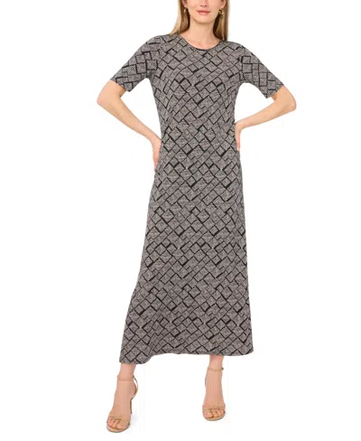 Vince Camuto Women's Crewneck Pull-on Maxi Dress In Black