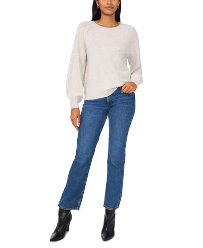 Vince Camuto Women's Crewneck Raglan Puff-sleeve Sweater In Jazz Club