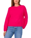 Vince Camuto Crewneck Sweater In Electric Pink