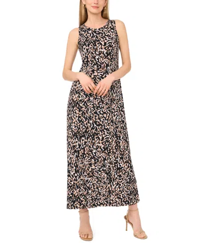 Vince Camuto Sleeveless Keyhole Back Maxi Dress In Multi