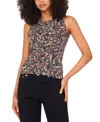 Vince Camuto Women's Crewneck Sleeveless Tank Top In Animal Print