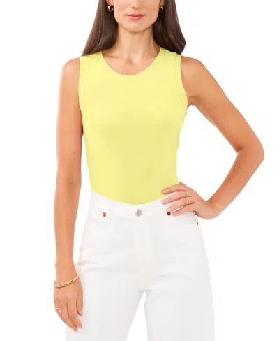 Vince Camuto Sleeveless Top In Bright Lemon