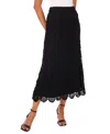 Vince Camuto Women's Crochet Midi Skirt In Black