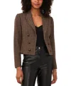 Vince Camuto Women's Cropped Open-front Blazer In Brown