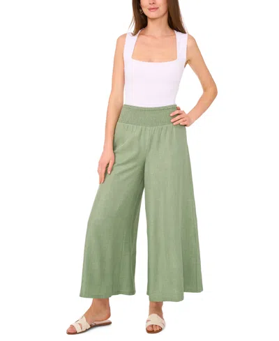 Vince Camuto Women's Cropped Wide-leg Pants In Green