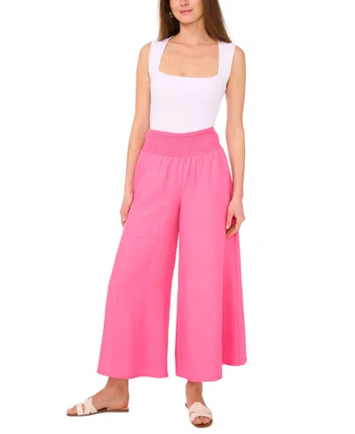 Vince Camuto Women's Cropped Wide-leg Pants In Pink
