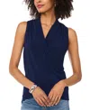 Vince Camuto Crossover Top In Blue