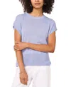 Vince Camuto Women's Drop-shoulder Short-sleeve Sweater In Slate Blue