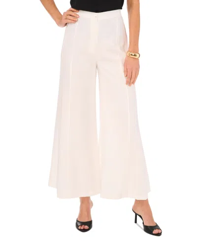 Vince Camuto Women's Elastic-back Wide-leg Trousers In New Ivory