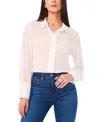 Vince Camuto Bead Detail Button-up Shirt In New Ivory