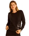 Vince Camuto Women's Embellished Sweater In Black