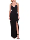 Vince Camuto Rhinestone Trim Gown In Black