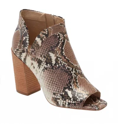 Vince Camuto Women's Fedrilla Block Heel Peep-toe Booties In Snake Print In Animal Print