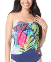 Vince Camuto Draped Bandini Top In Multi