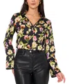 Vince Camuto Floral Print Blouse In Multi