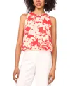 Vince Camuto Balloon Hem Sleeveless Tank Top In Cayenne