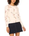 Vince Camuto Women's Floral Print Long-sleeve Cardigan In Neutral
