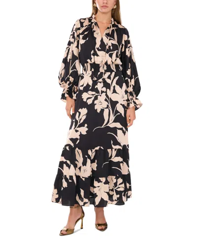vince camuto floral print maxi dress Vince Camuto Knit Floral Print Square Neck Sleeveless Maxi Dress