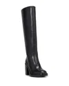 Vince Camuto Gibi 4 Womens Extra Wide Calf Leather Knee-high Boots In Black