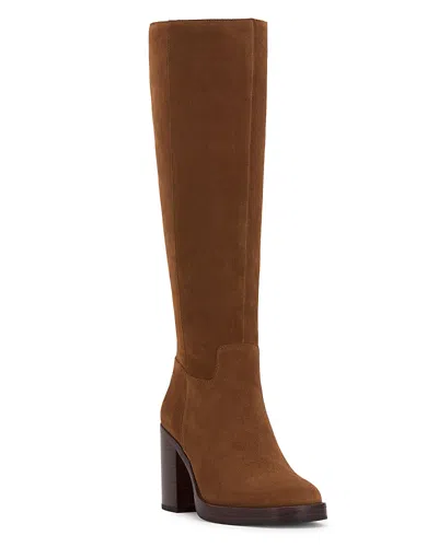 Vince Camuto Women's Gibi Block Heel Boots In Brown