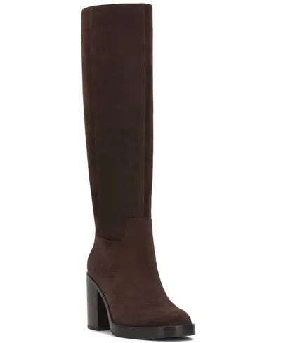 VINCE CAMUTO WOMEN'S GIBI EXTRA-WIDE-CALF PLATFORM KNEE-HIGH BOOTS