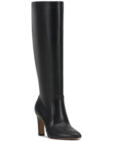 Vince Camuto Women's Gylina Knee-high Wide-calf Dress Boots In Black