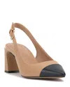Vince Camuto Hamden Slingback Pointed Toe Pump In Beige