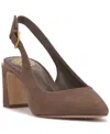 Vince Camuto Hamden Pointed Toe Slingback Pump In Brown