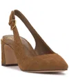 Vince Camuto Hamden Pointed Toe Slingback Pump In Brown