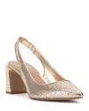 Vince Camuto Hamden Pointed Toe Slingback Pump In Gold