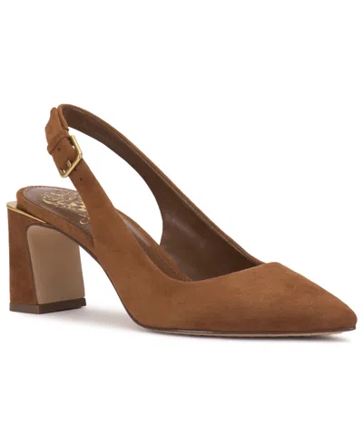 Vince Camuto Women's Hamden-b Slingback Pumps In Burnt Sugar Suede