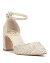 Vince Camuto Hindriya Ankle Strap Pump In White
