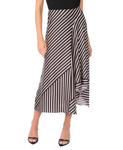 Vince Camuto Women's High-low Asymmetrical Front Maxi Skirt In Black