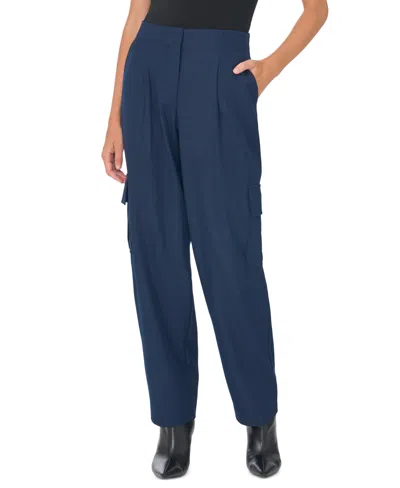 Vince Camuto Women's High-waist Cargo Pants In Blue