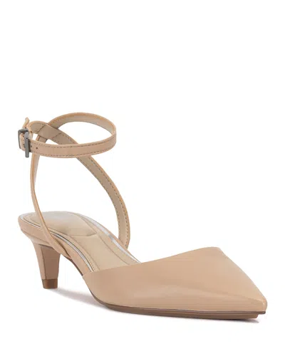 Vince Camuto Women's Irva Pointed Toe Kitten Heel Pumps In Light Beige
