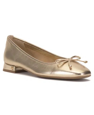 Vince Camuto Jenlea Ballet Flat In Gold