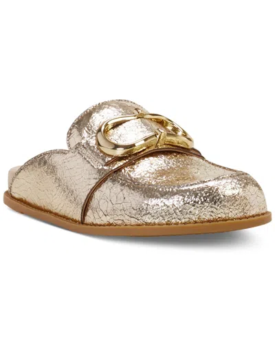 Vince Camuto Women's Junnie Tailored Slip-on Clogs In Gold