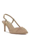 Vince Camuto Kelten Slingback Pointed Toe Pump In Tortilla