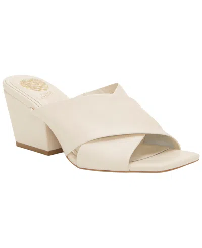 Vince Camuto Kespa Block Heel Sandal In White