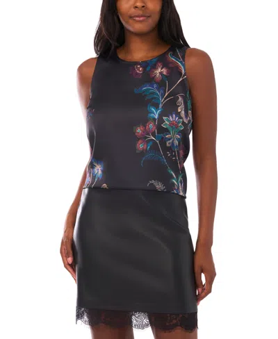 Vince Camuto Women's Keyhole Back Sleeveless Tank Top In Gray