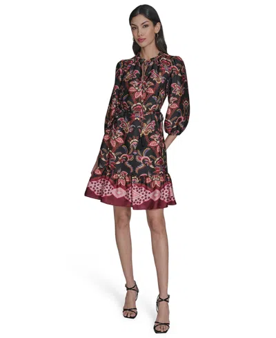 Vince Camuto Women's Keyhole Pull-on Dress In Black