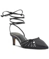 Vince Camuto Kota Ankle Wrap Pointed Toe Pump In Black