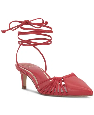 Vince Camuto Women's Kota Ankle-wrap Strappy Pumps In Salsa Leather