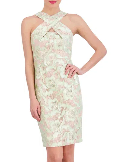 VINCE CAMUTO WOMEN'S LACE EMBROIDERY SHEATH MINIDRESS