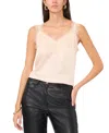 Vince Camuto Women's Lace-trim Camisole In Pearl