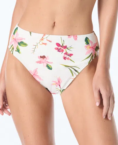 Vince Camuto Women's Lace-up Back High-waist Swimsuit Bottoms In Multi